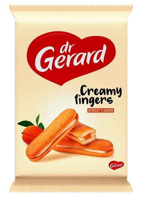 Sárgabarack ízű töltelékkel és tejszín ízű krémmel töltött piskóta 170g