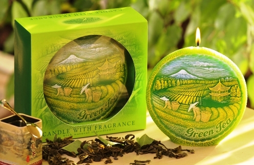 Gyertya - Zöld tea DYSK 130