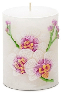 Gyertya - Orchid bouquet, henger (70x90)