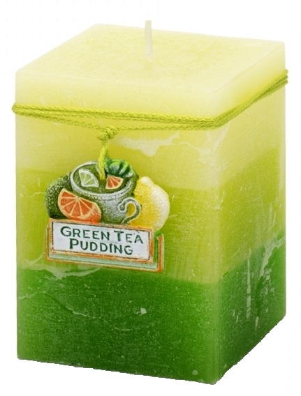 Gyertya - Green Tea Pudding, oszlop (70x90)
