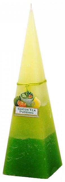 Gyertya - Green Tea Pudding, piramis 240