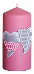 Gyertya - NEW Two Hearts, henger (70x150)