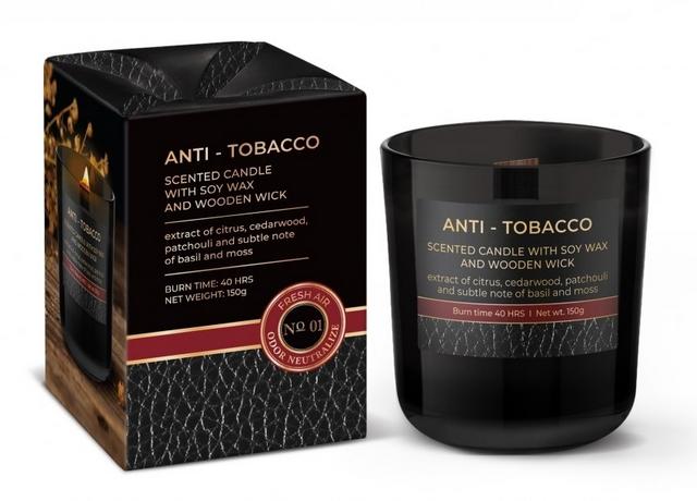 Poharas illatmécses 150g - Wood, Anti Tobacco