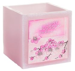 Gyertya - Cherry Blossom, kocka
